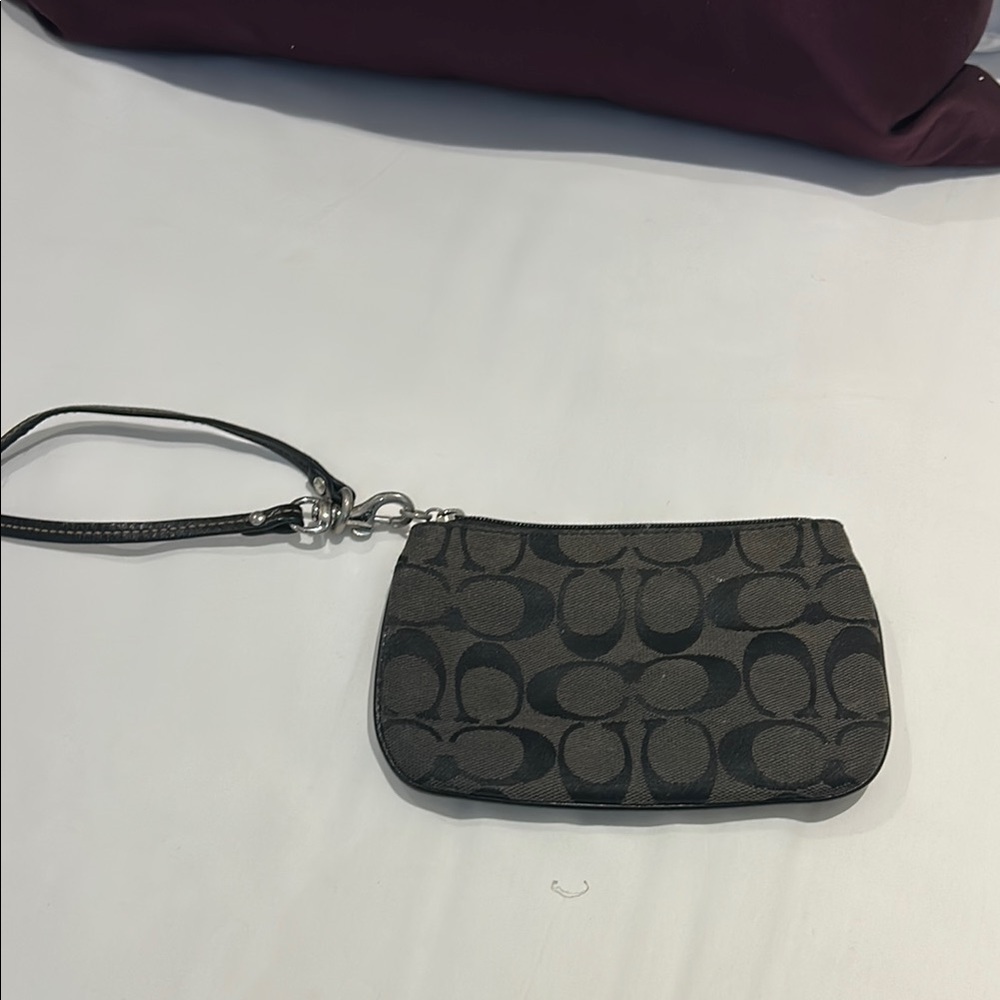 Coach Black Wristlet